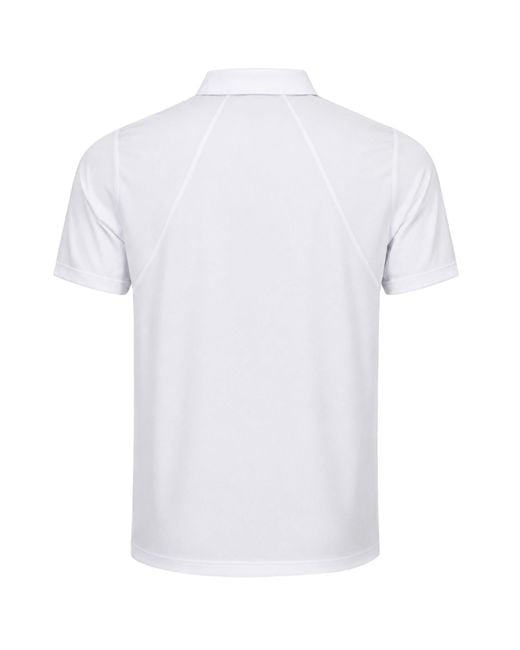 Castore White Amc Technical Tennis Polo Shirt for men