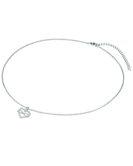 Rafaela Donata Metallic Necklace With Pendant Sterling Zirconia