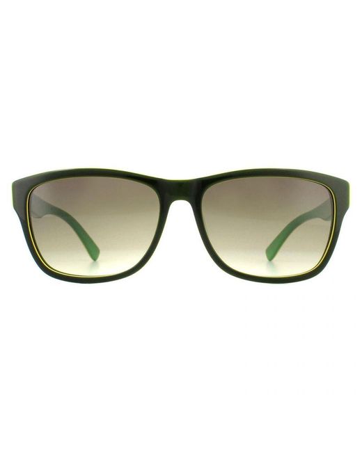 Lacoste Brown Classic Rectangle Sunglasses for men