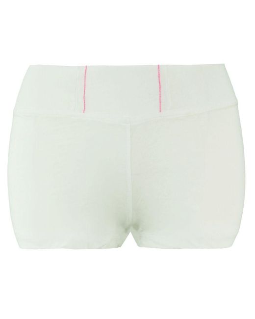 Champion White Heritage Fit Shorts Cotton