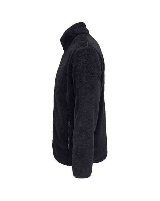 Sol's Blue Adult Finch Fluffy Jacket (Carbon)
