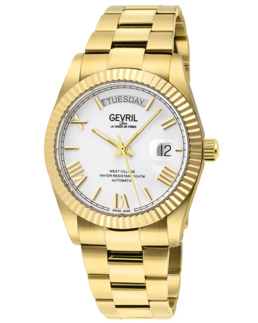Gevril Metallic West Village 48952B Swiss Automatic Sellita Sw200 Watch for men