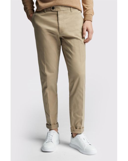 Limehaus Natural Tailored Suit Trousers for men