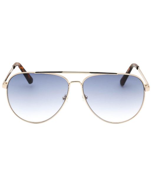 Guess Blue Gradient Lens Sunglasses Metal for men