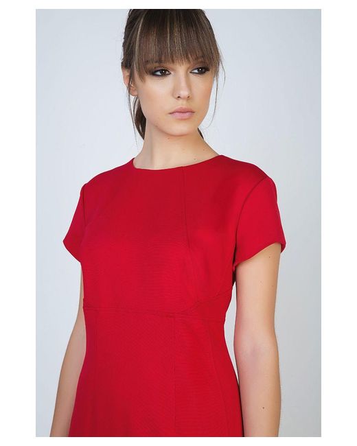 Conquista Red Short Sleeve Dress