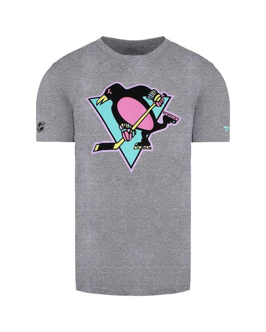 Fanatics Gray Nhl Pittsburgh Penguins T-Shirt for men