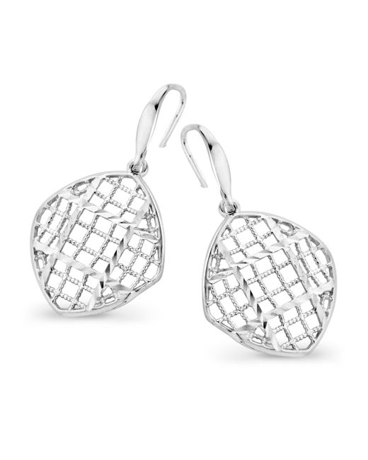 Orphelia Metallic 'Lilla' 925 Sterling Drop Earrings
