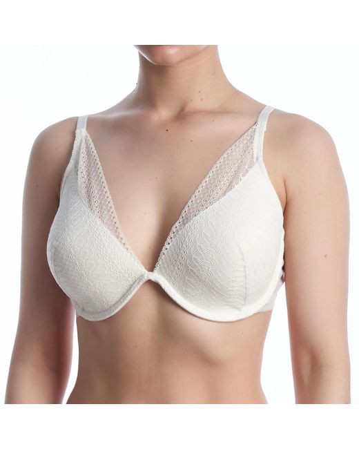 Selene White Crochet Lace Bralette Bra With Underwire And Padding Martina
