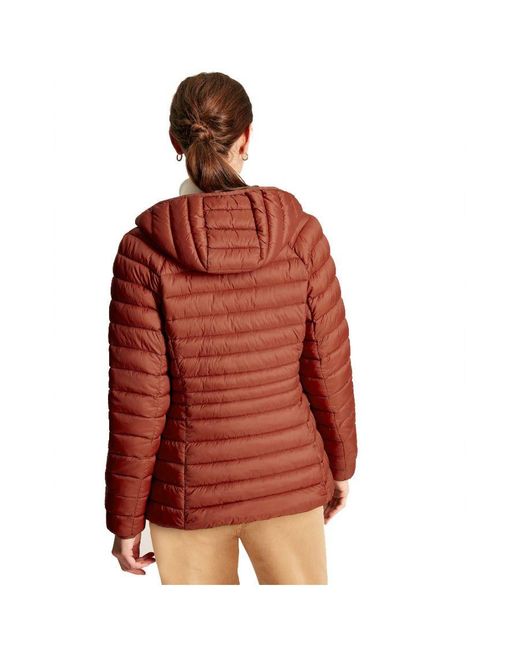 Joules Red Bramley Padded Hooded Puffer Coat Jacket