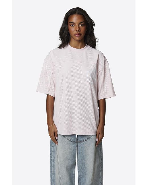 Good For Nothing White Double Layered Mesh Jersey T-Shirt
