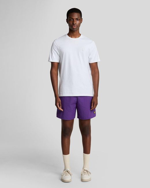 Lyle & Scott Effen Zwemshorts in het White voor heren