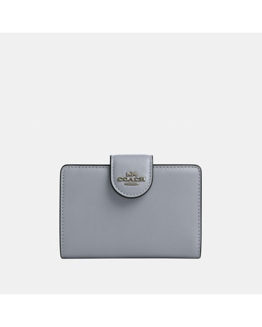 Heather grey coach wallet new arrivals