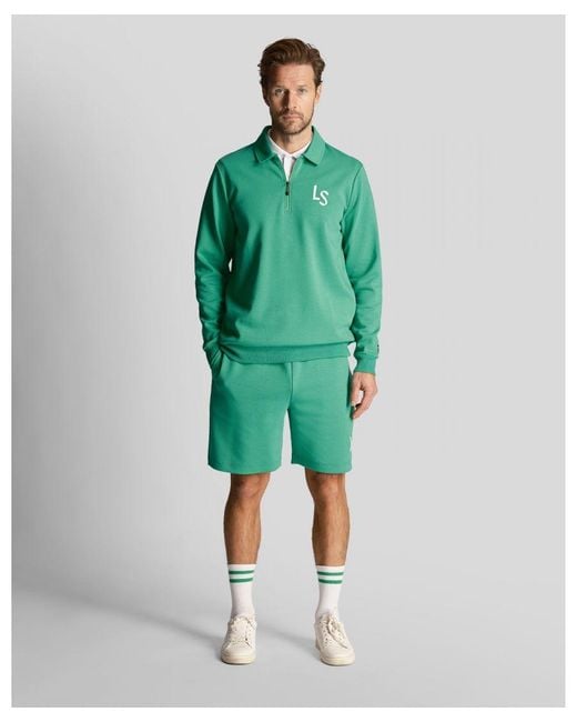 Lyle & Scott Green Golf Ls Logo Sweat Shorts for men
