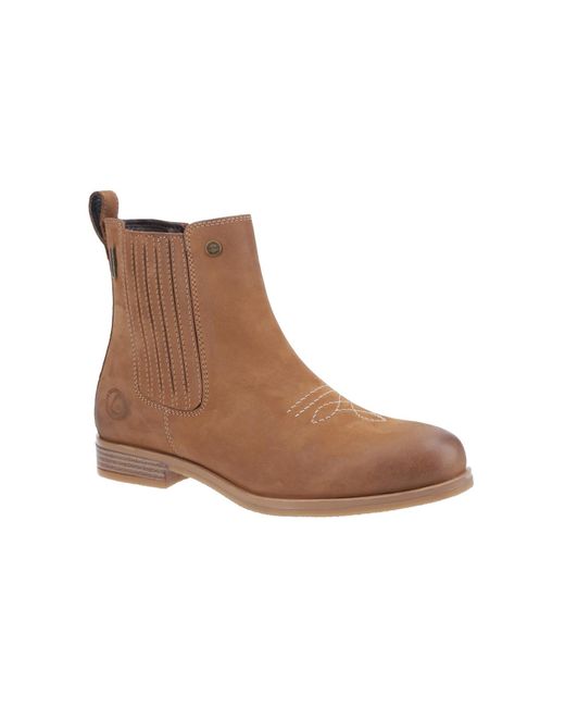 Cotswold Brown Didbrook Ankle Boots