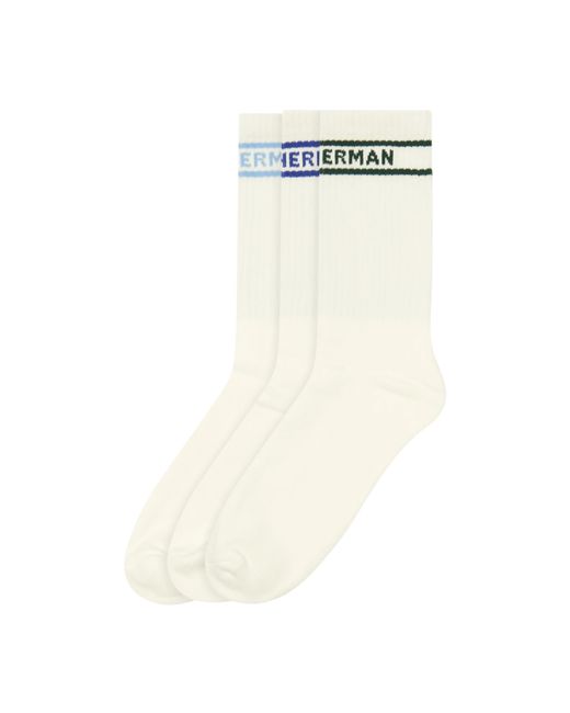 Ben Sherman Natural Ivy Ribbed Sport Socks (Pack Of 3)