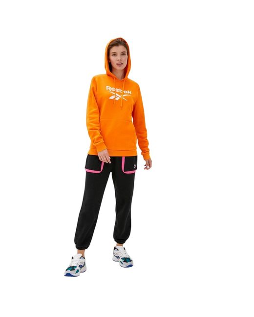 Reebok Orange Ladies Logo Jogging Bottoms