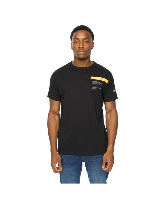 Duck and Cover Black Ambridge T-Shirt Cotton for men