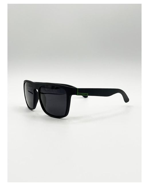 SVNX Black Matte Wayfarer Sunglasses for men