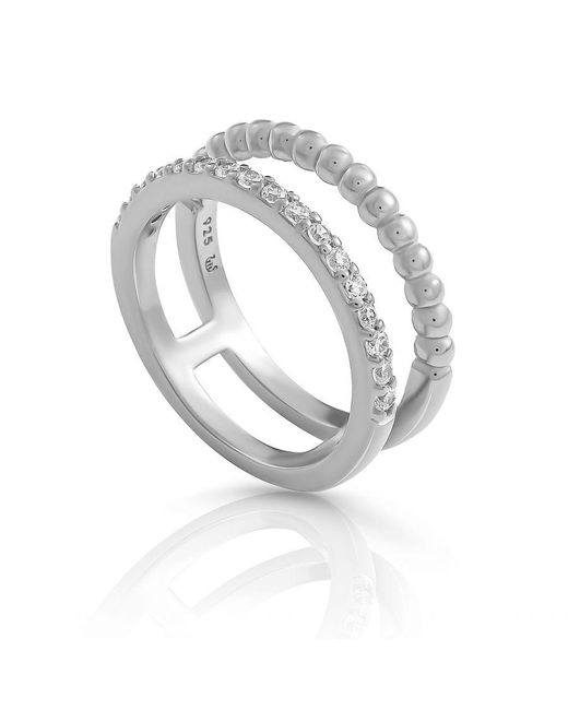 Orphelia Metallic 'Chic' 925 Sterling Ring