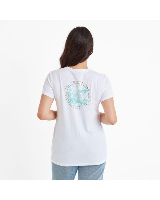 TOG24 White Country T-Shirt Optic Cotton