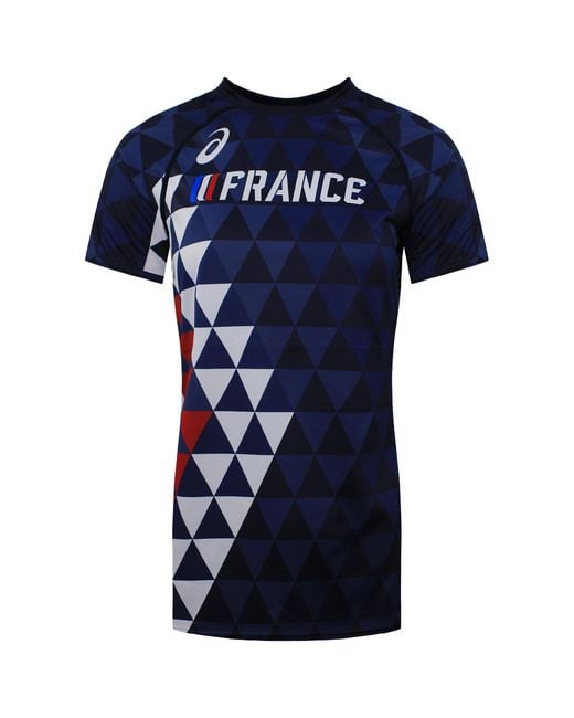 Asics Blue France Logo T-Shirt
