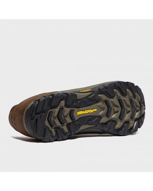 Peter Storm Brown Lindale Leather Waterproof Walking & Hiking Shoes With Stormgrip Outsole for men