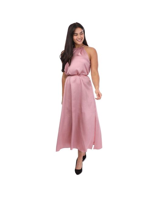 Ted Baker Pink Roxieyy Halterneck Midaxi Dress