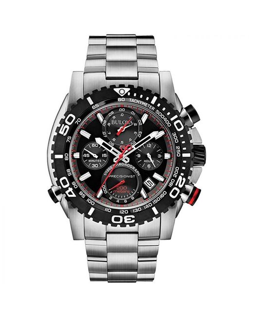 Bulova Precisionist Horloge Zilverkleurig 98b212 in het Metallic voor heren