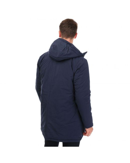 Castore Blue Long Length Bench Jacket for men