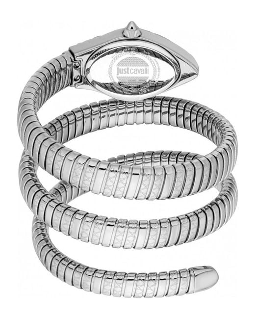 Just Cavalli White Jc1L374M1015 Ladies Snake Watch