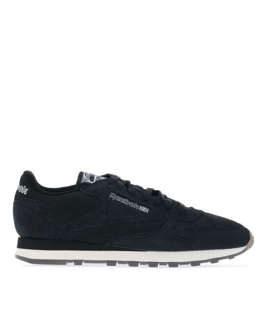 Reebok Black Classic Leather Trainers for men