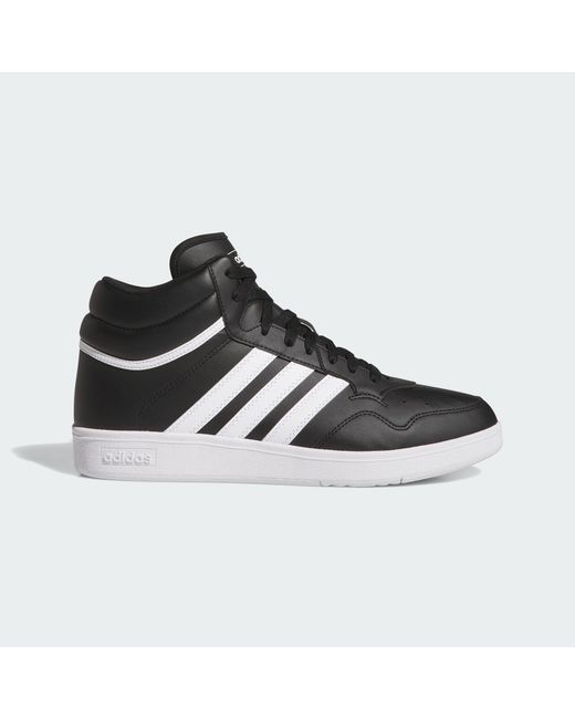 Adidas Black Hoops 4.0 Mid Shoes