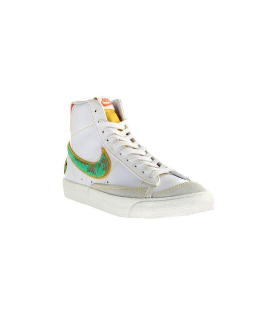 Nike Multicolor Blazer Mid '77 Vntg Lace-Up Leather Trainers Dd9239 100 for men