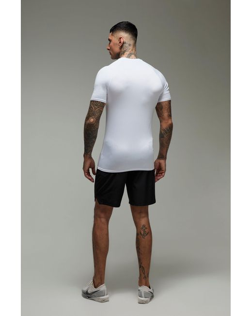 BoohooMAN Gray Tall Man Active Lightweight Essentials Gym Muscle Fit Raglan T-shirt for men
