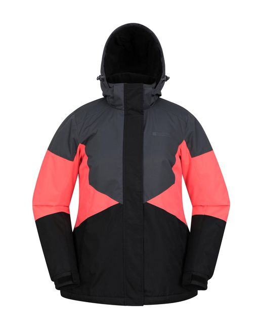 Mountain Warehouse Black Plain Ski Jacket And Pants Set Insulated Hooded Snowproof Winter Outfit