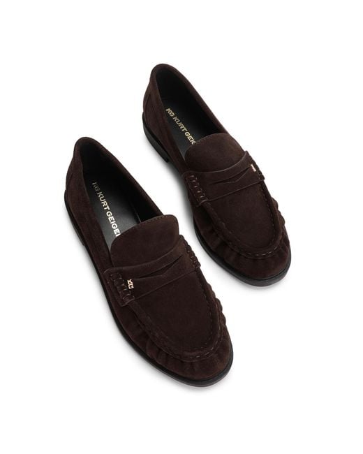 KG by Kurt Geiger Black Suede Mila Loafers