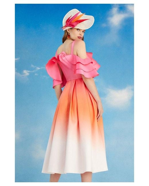 open lace back dress Brunch On The Coast Shift Dress in Hot Pink S / Hot-Pink