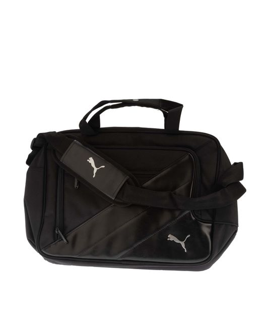 PUMA Black Team Messenger Bag for men