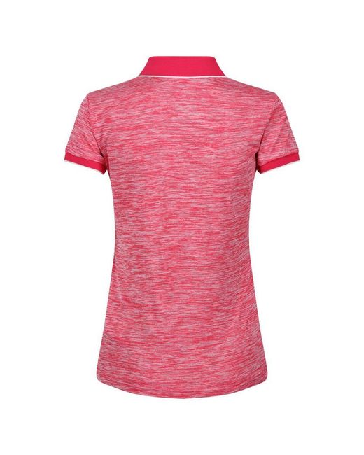 Regatta Pink Ladies Remex Ii Polo Neck T-Shirt (Peony)