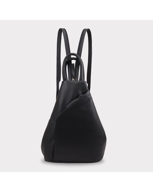 Lloyd Baker Black Zue Leather Backpack