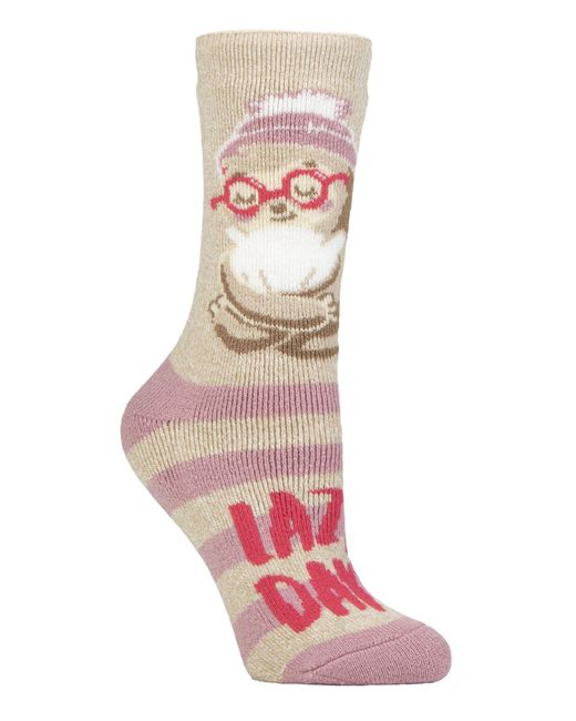 Heat Holders Pink Ladies Cosy Novelty Socks