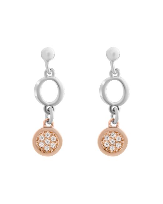 Orphelia Metallic 'Maite' 925 Sterling Drop Earrings
