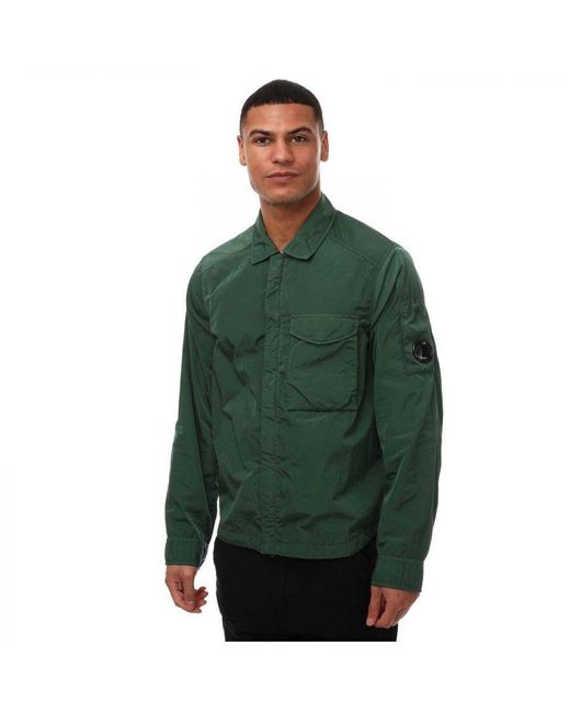 C P Company Green Chrome R Overshirt for men