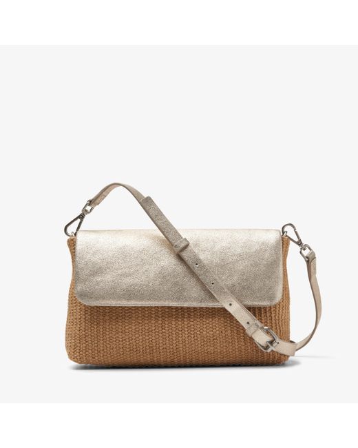Clarks Sommerige Kleine Champagne Leren Tas in het White