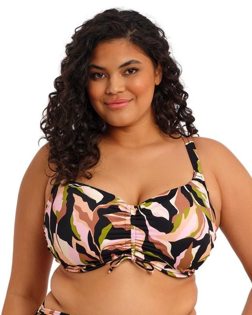 Elomi Black Es803406 Ocean Avenue Underwired Bikini Top