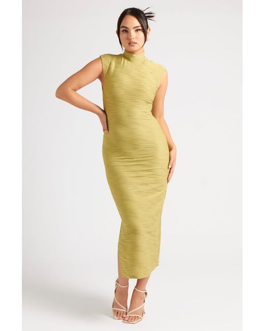 Urban Bliss Yellow Linen Lace Up Back Mini Dress