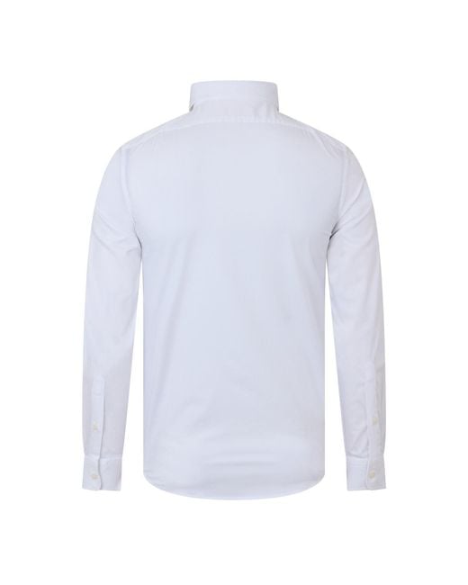 DIESEL White S Benny Cl Long Sleeve Plain Shirt for men