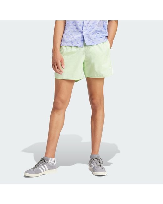 Adidas Originals Green Adicolor Classics Sprinter Shorts for men