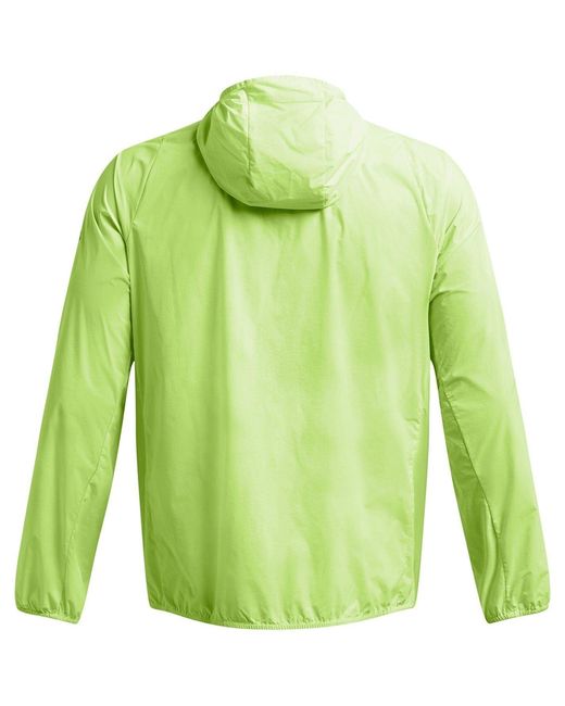 Under Armour Green Launch Lightweight Water Resistant Wind Packable Performance Running Jacket for men
