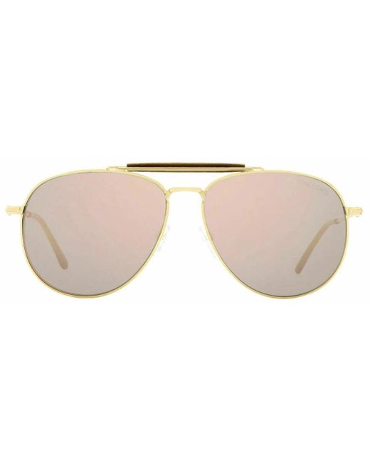 Tom Ford Brown Ft0536 28Z Sean Sunglasses Metal for men